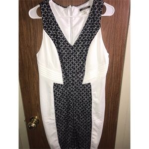 Black & white lace dress